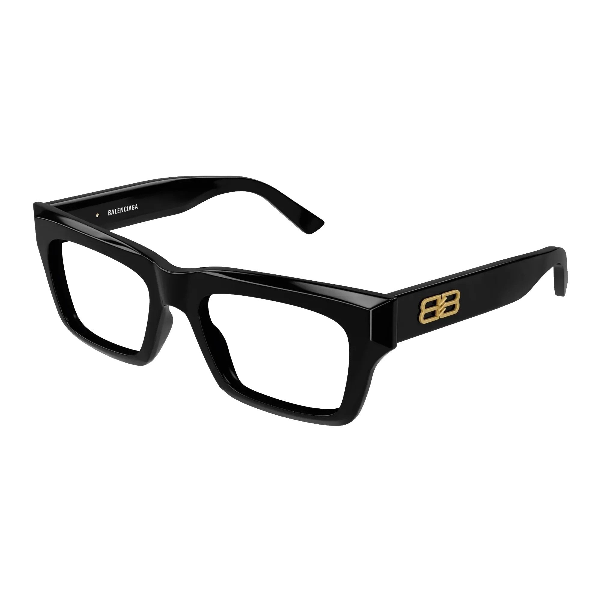 Balenciaga BB0240O-001 Optical Black Transparent Frames; Size 52