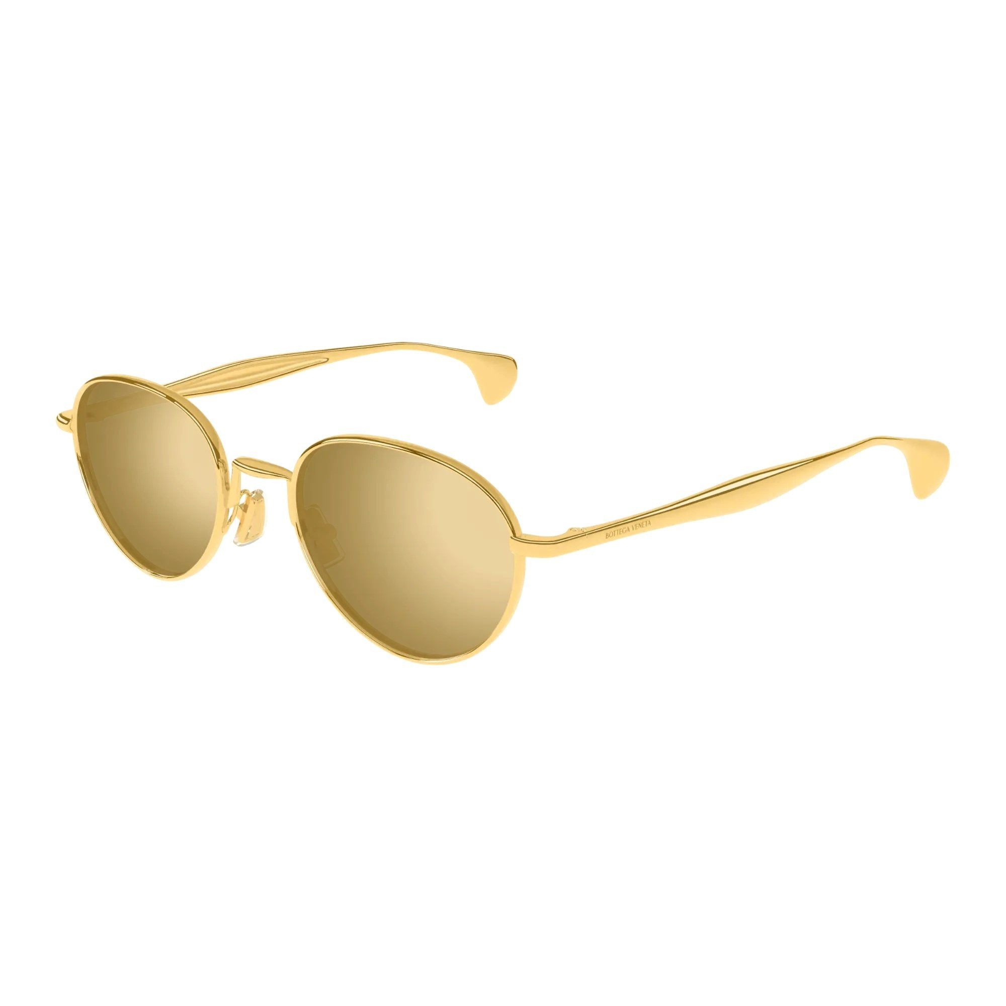 Bottega Veneta BV1396S-002 Sunglasses Gold Frames; Size 50