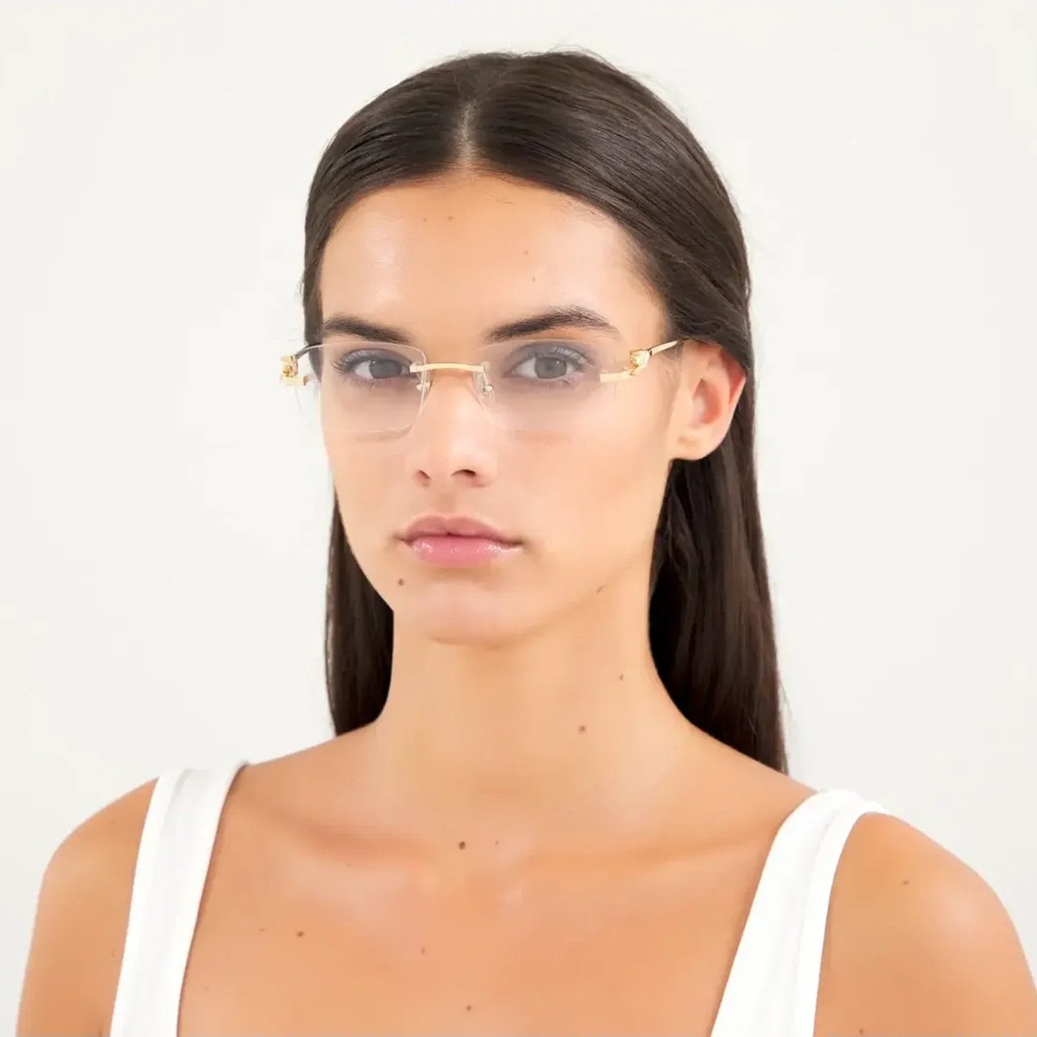 Cartier CT0281O-002 Optical Silver Transparent Frames; Size 54