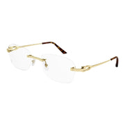 Cartier CT0290O-003 Optical Gold Transparent Frames; Size 55