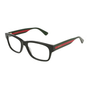 Gucci GG0343O-007 Optical Black Multicolor Transparent Frames; Size 57