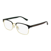 Gucci GG0934OA-001 Optical Black Green Transparent Frames; Size 54