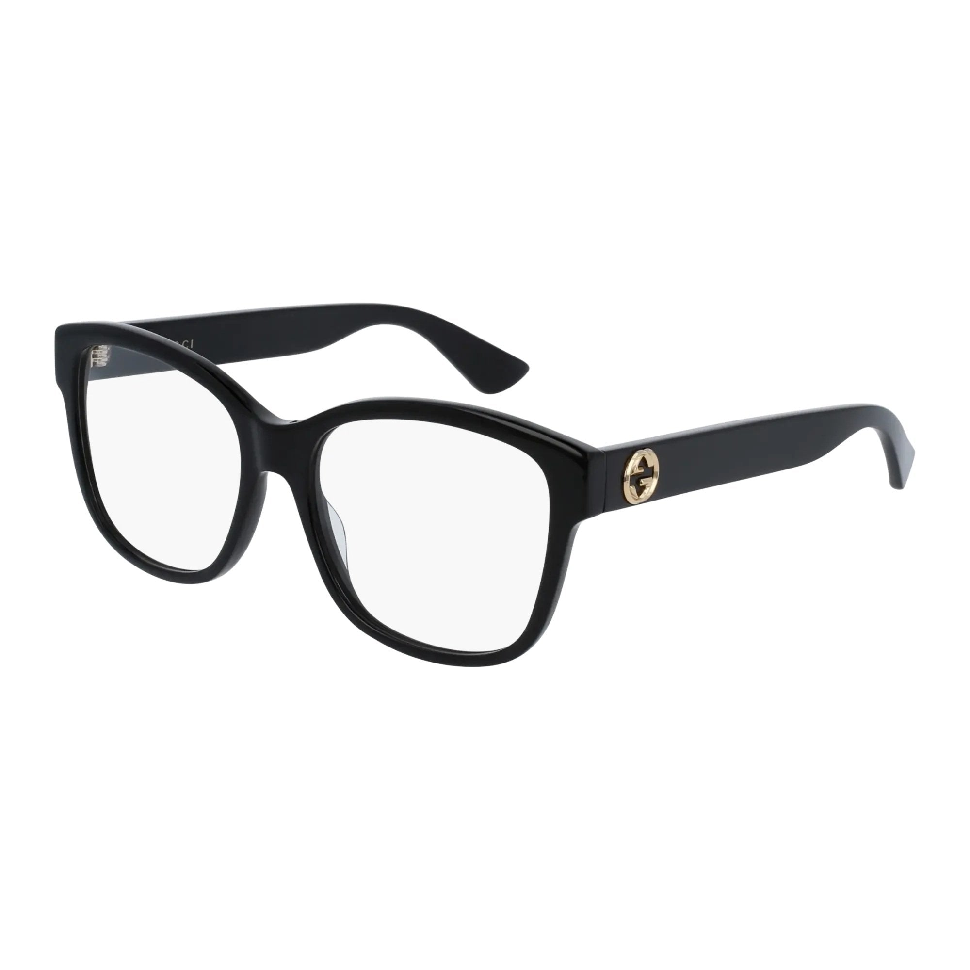 Gucci GG0038ON-001 Optical Black Transparent Frames; Size 54