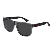Gucci GG0010S-004 Sunglasses Grey Black Grey Frames; Size 58