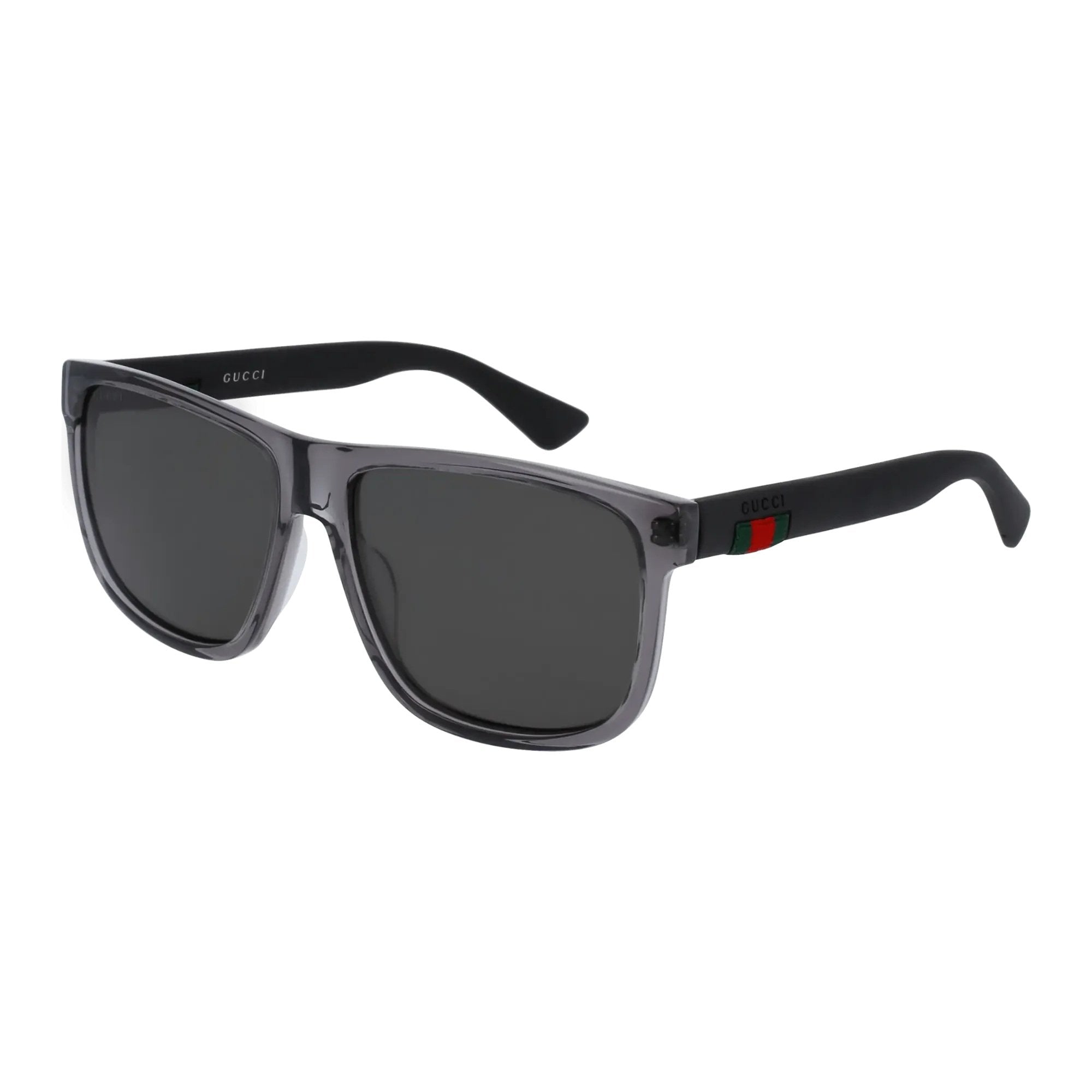 Gucci GG0010S-004 Sunglasses Grey Black Grey Frames; Size 58