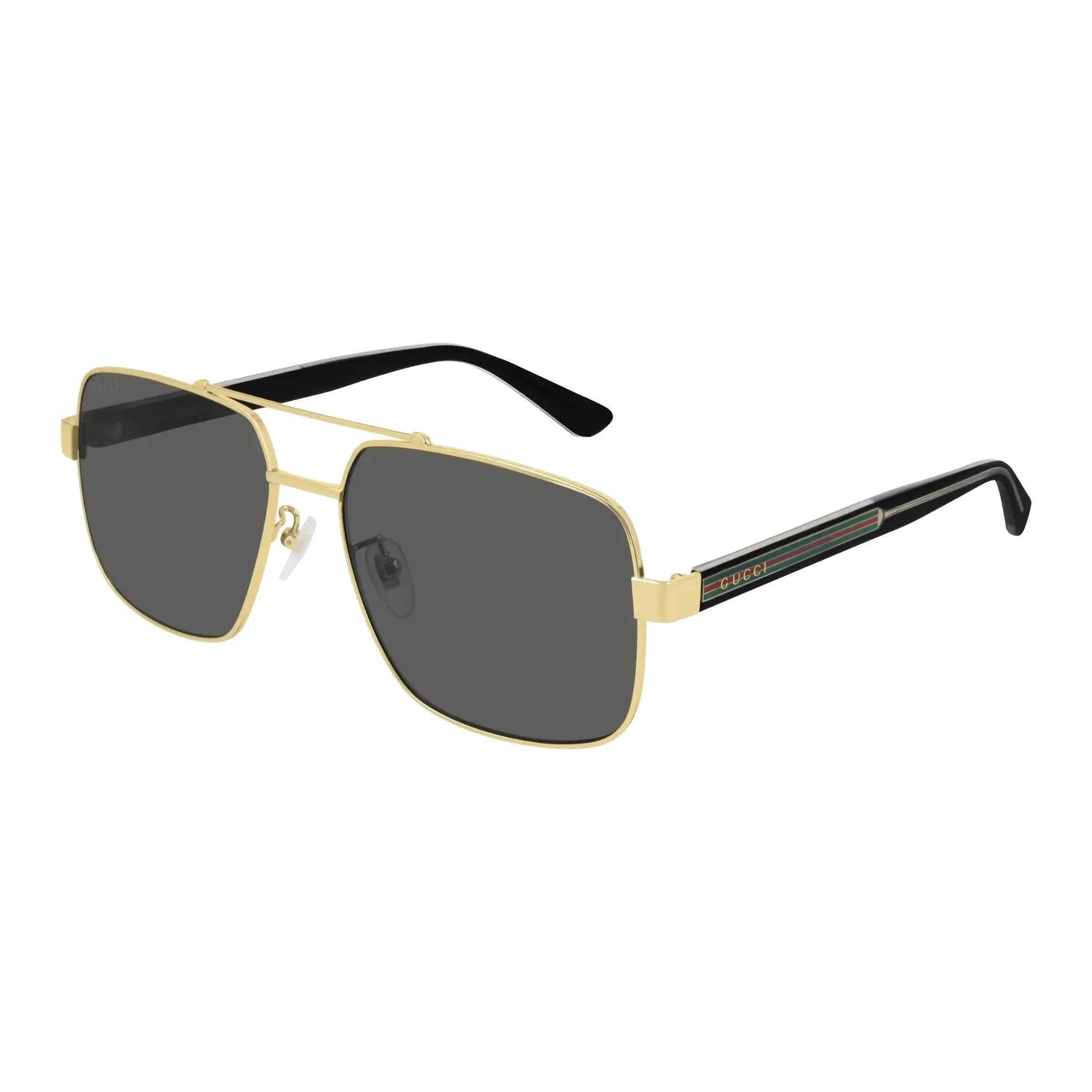 Gucci GG0529S-001 Sunglasses Gold Crystal Grey Frames; Size 60
