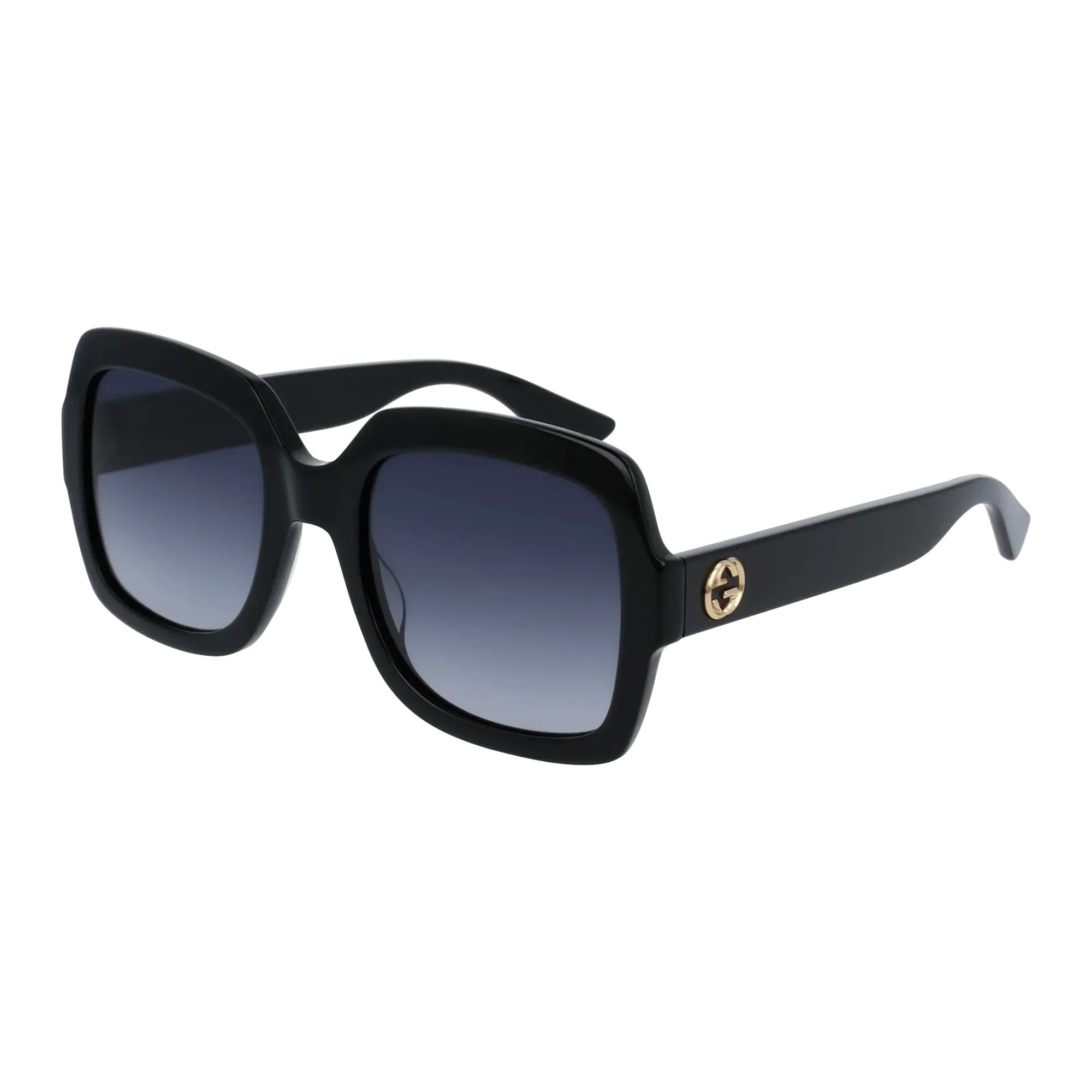 Gucci GG0036SN-001 Sunglasses Black Grey Frames; Size 54