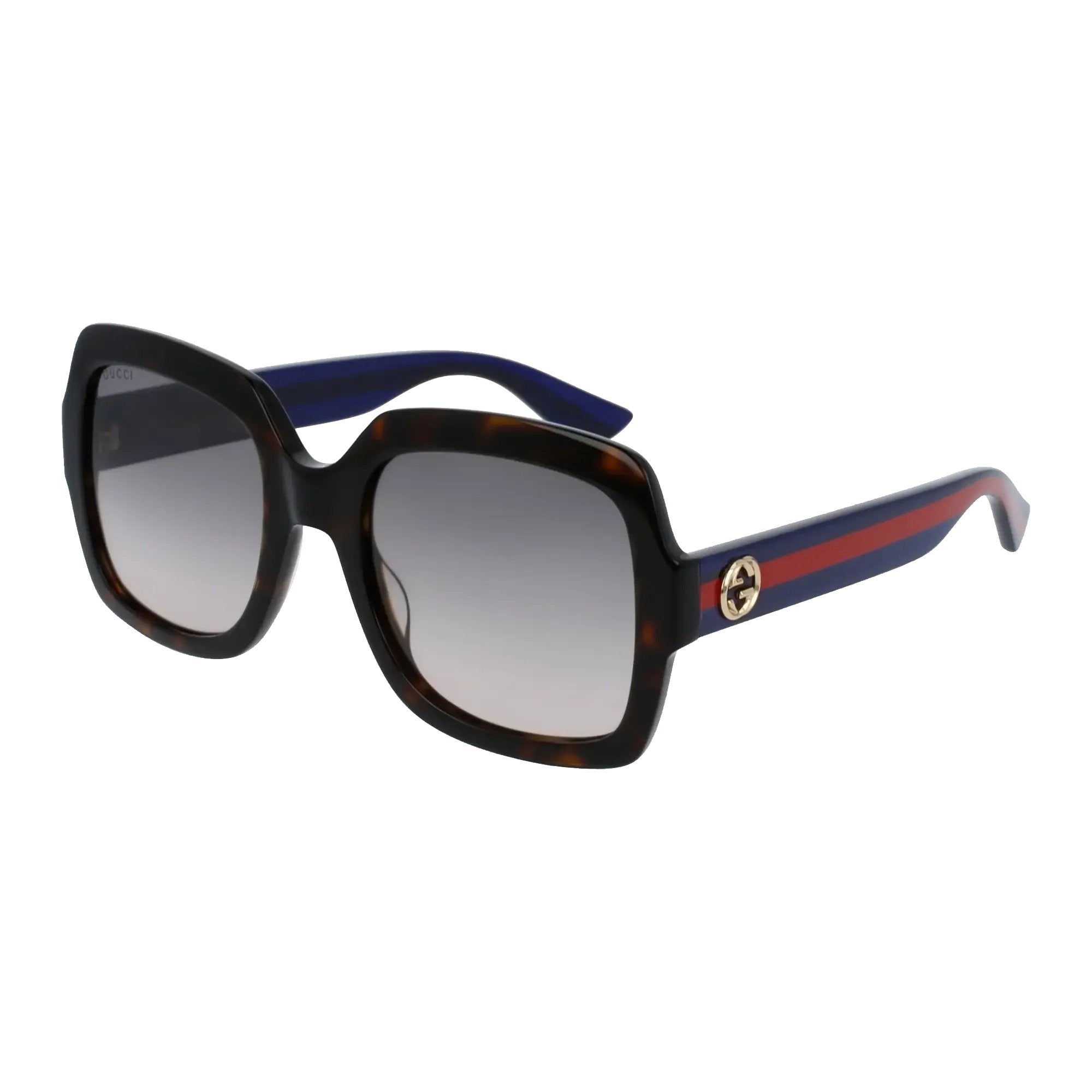 Gucci GG0036SN-004 Sunglasses Havana Blue Brown Frames; Size 54