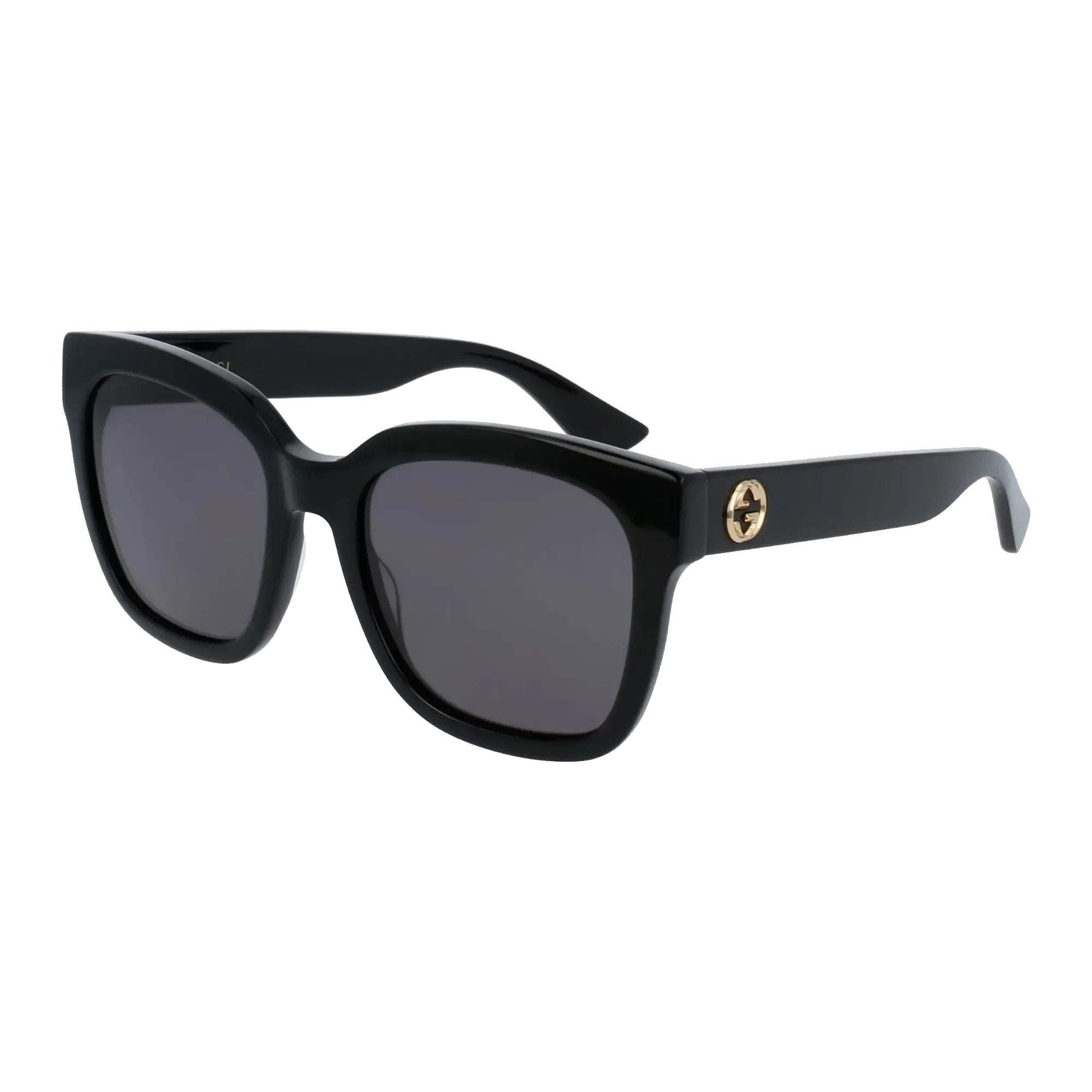 Gucci GG0034SN-001 Sunglasses Black Grey Frames; Size 54