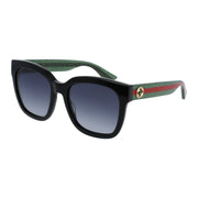 Gucci GG0034SN-002 Sunglasses Black Green Grey Frames; Size 54