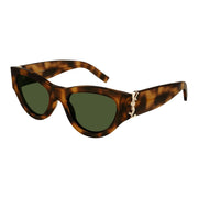 Saint Laurent SL M94-003 Sunglasses Havana Green Frames; Size 53