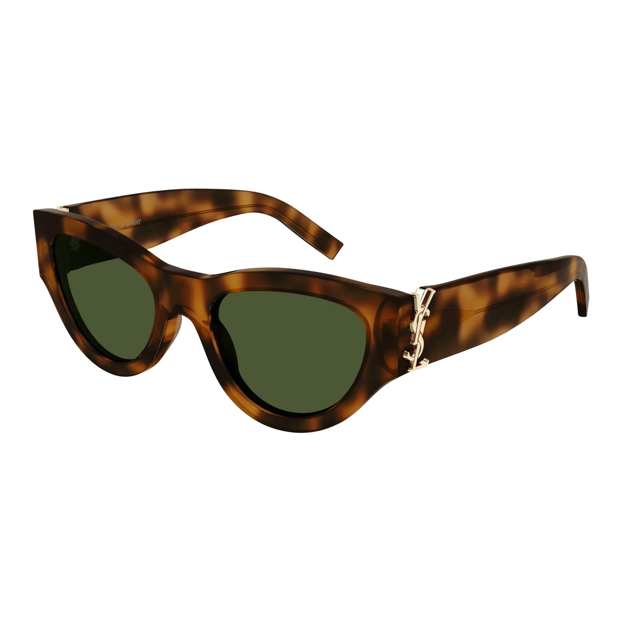 Saint Laurent SL M94-003 Sunglasses Havana Green Frames; Size 53