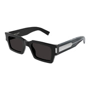 Saint Laurent SL 572-001 Sunglasses Black Cyrstal Grey Frames; Size 50