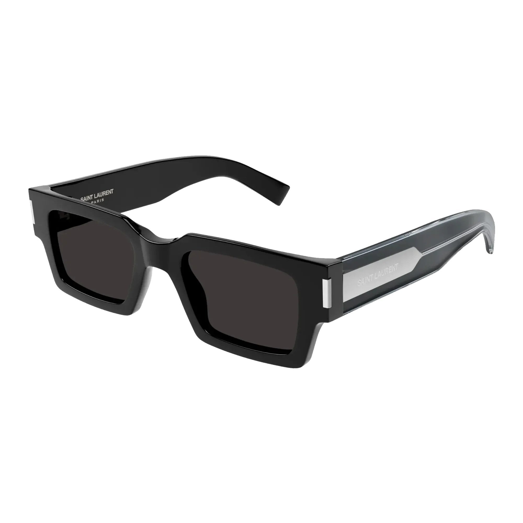 Saint Laurent SL 572-001 Sunglasses Black Cyrstal Grey Frames; Size 50