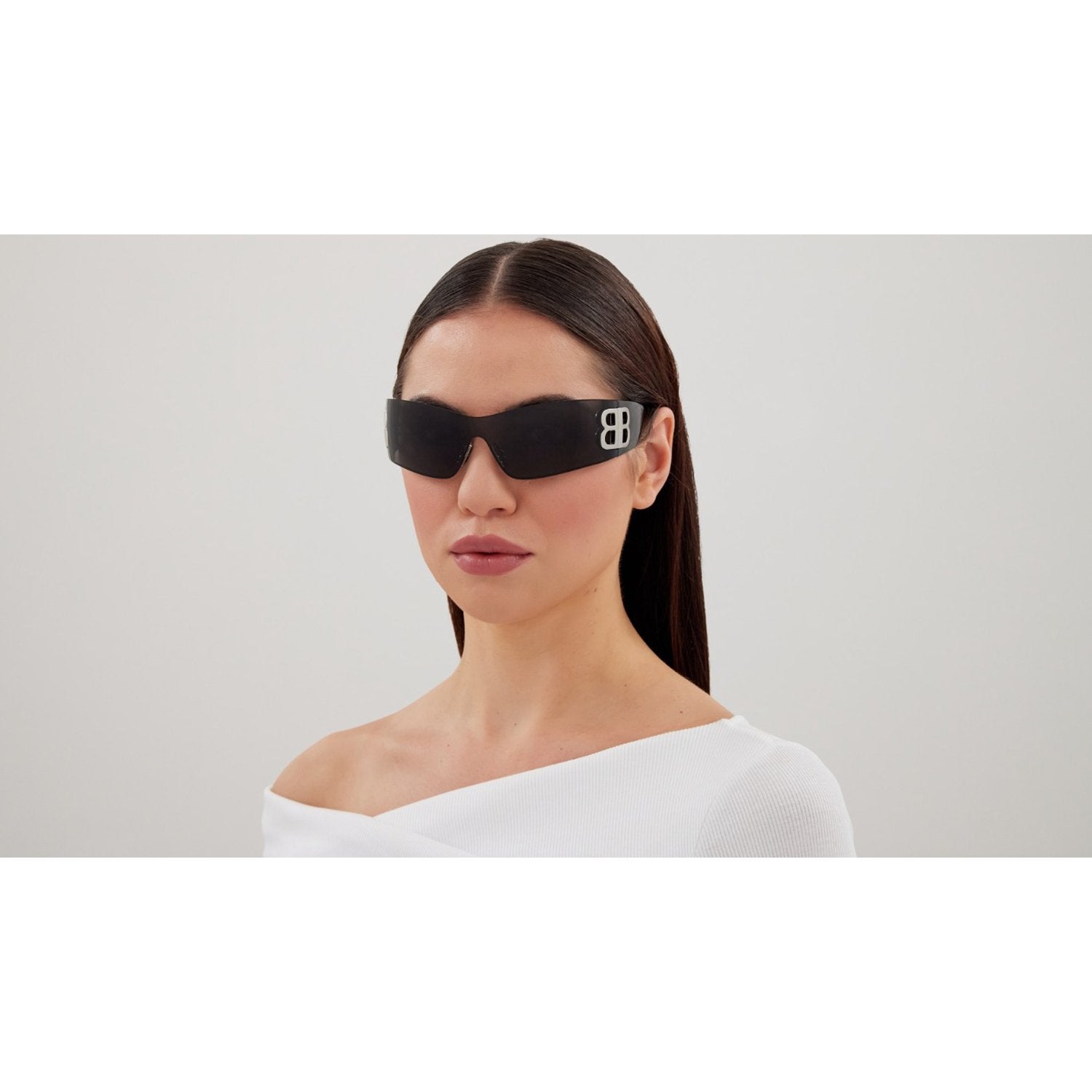 Balenciaga BB0359S-001 Sunglasses Grey Frames; Size 99