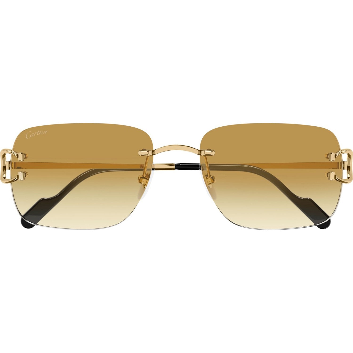 Cartier CT0330S-003 Sunglasses Gold Yellow Frames; Size 57