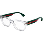 Gucci GG0278O-016 Optical Crystal Green Transparent Frames; Size 55
