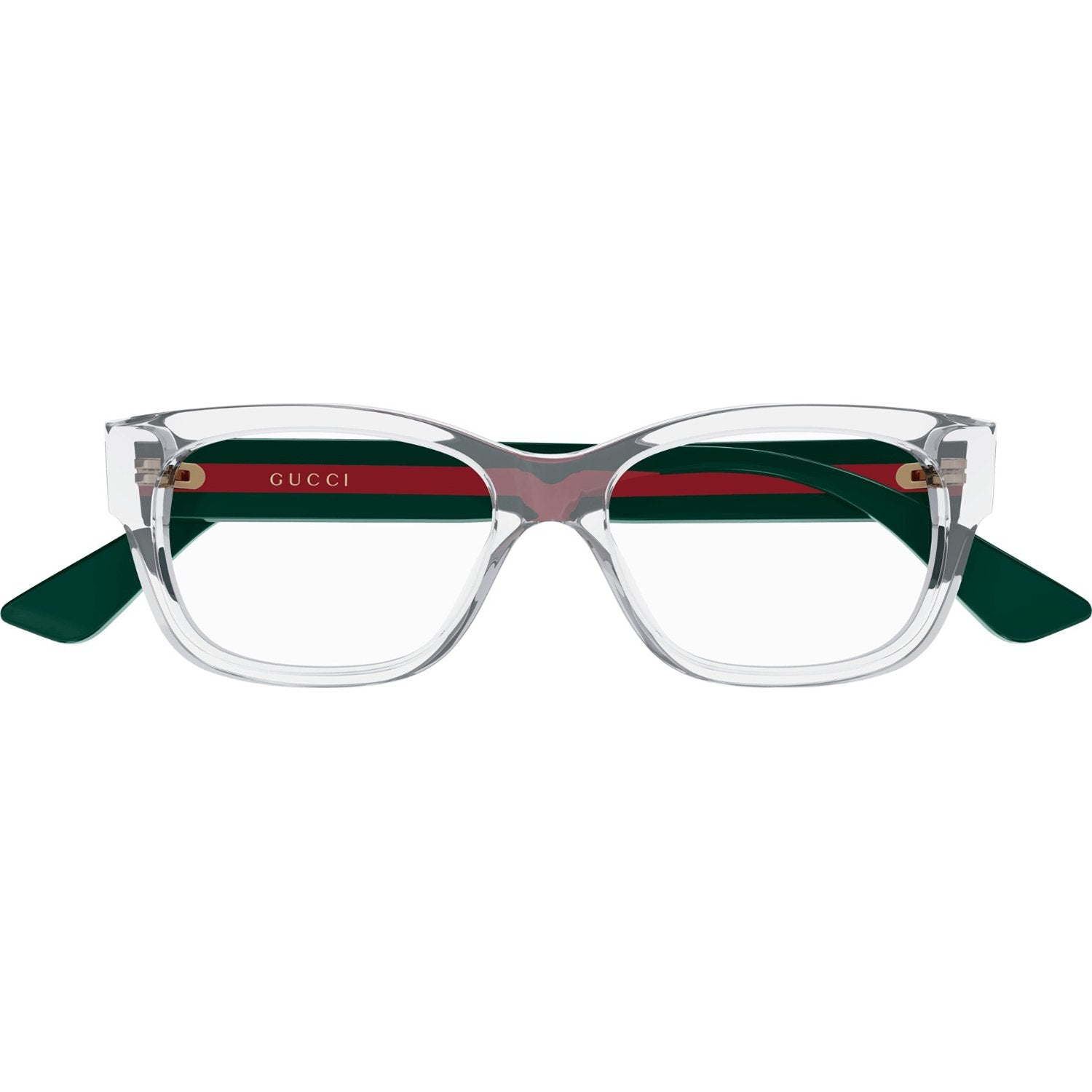 Gucci GG0278O-016 Optical Crystal Green Transparent Frames; Size 55