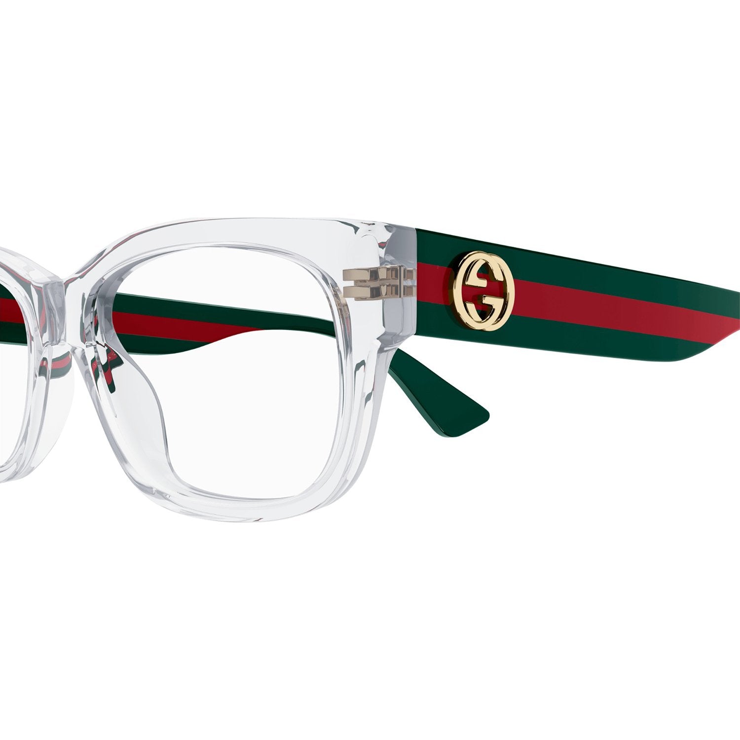 Gucci GG0278O-016 Optical Crystal Green Transparent Frames; Size 55
