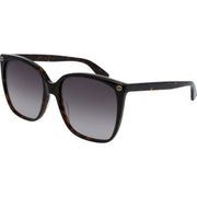 Gucci GG0022S-003 Sunglasses Havana Brown Frames; Size 57