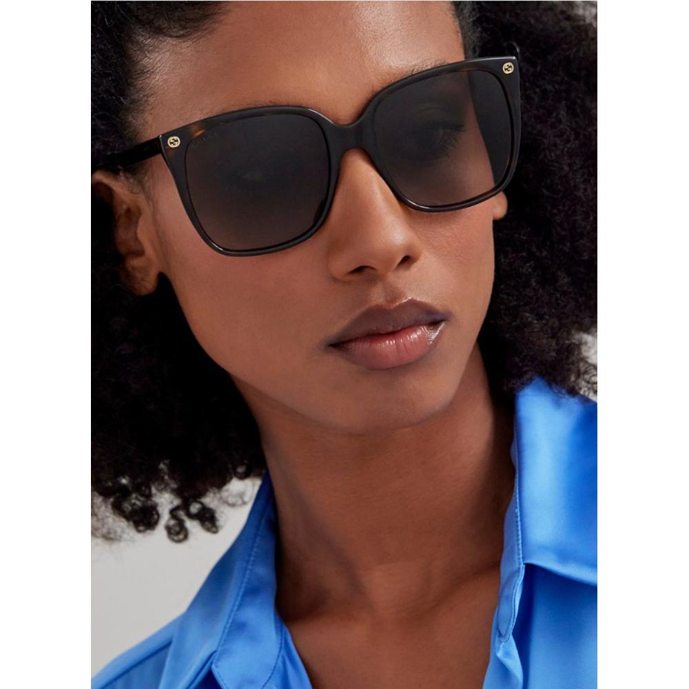 Gucci GG0022S-003 Sunglasses Havana Brown Frames; Size 57