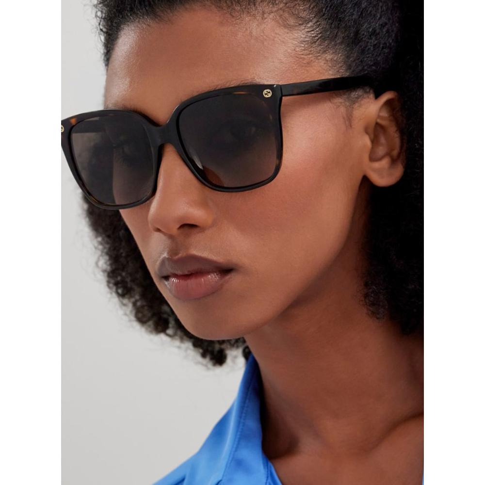 Gucci GG0022S-003 Sunglasses Havana Brown Frames; Size 57