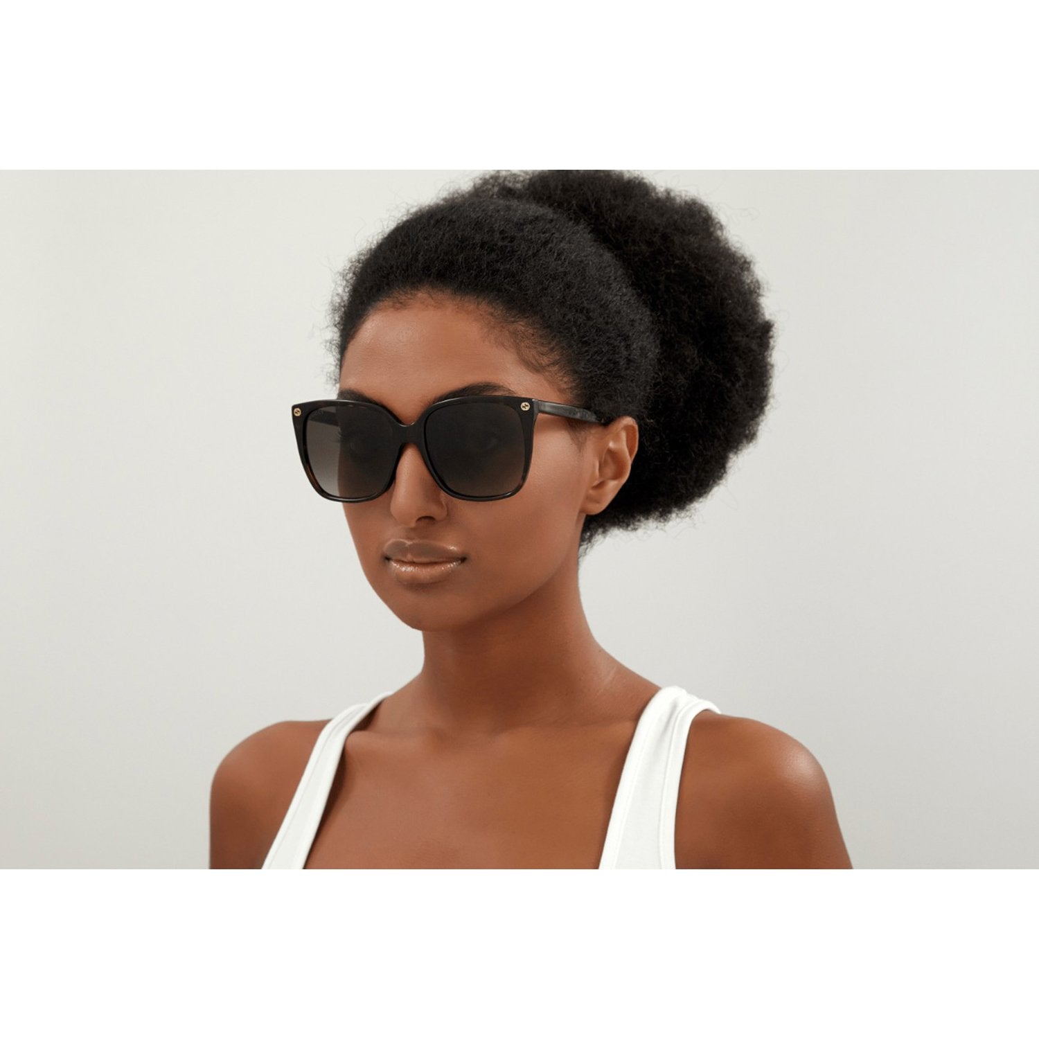 Gucci GG0022S-003 Sunglasses Havana Brown Frames; Size 57
