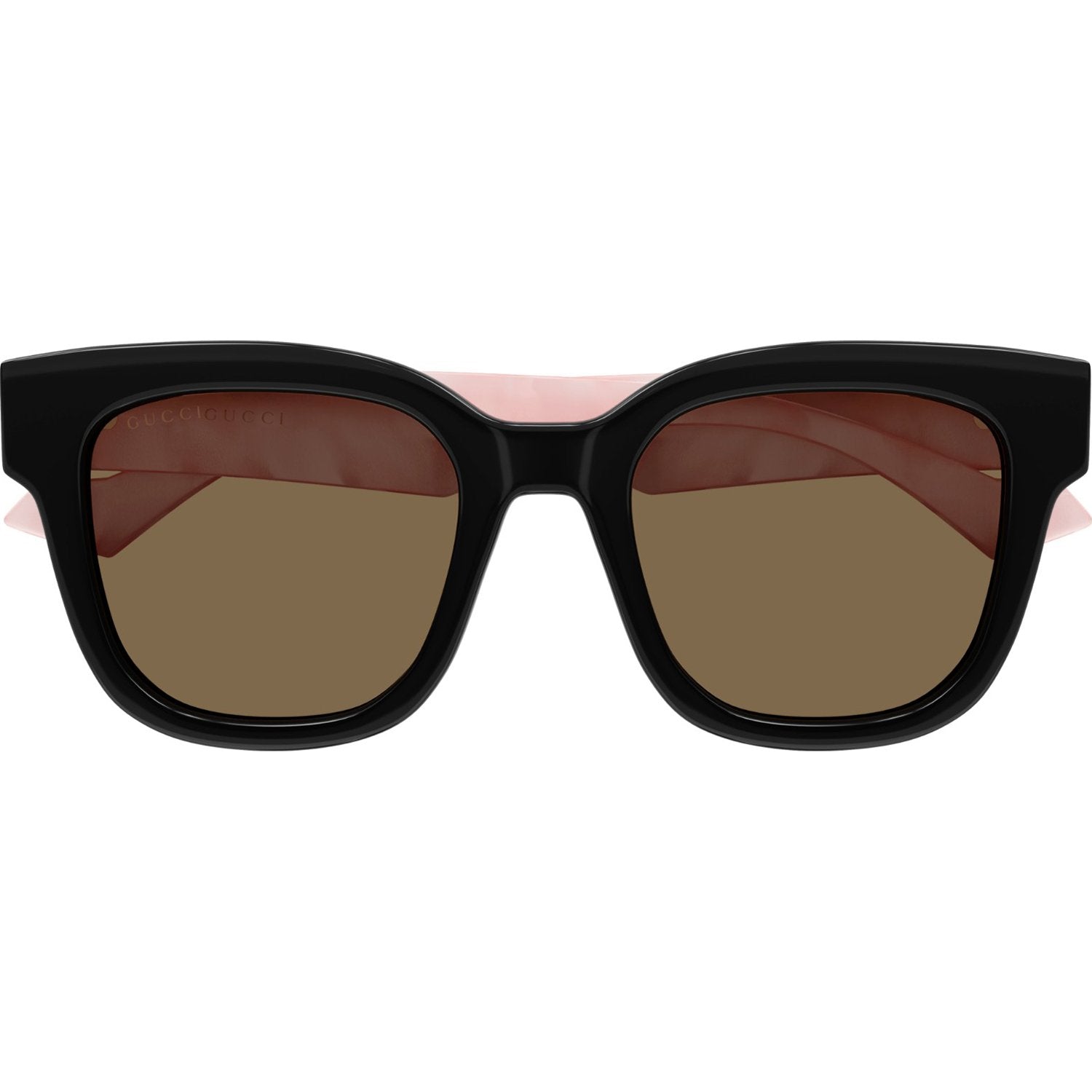 Gucci GG0998S-005 Sunglasses Black Pink Brown Frames; Size 52