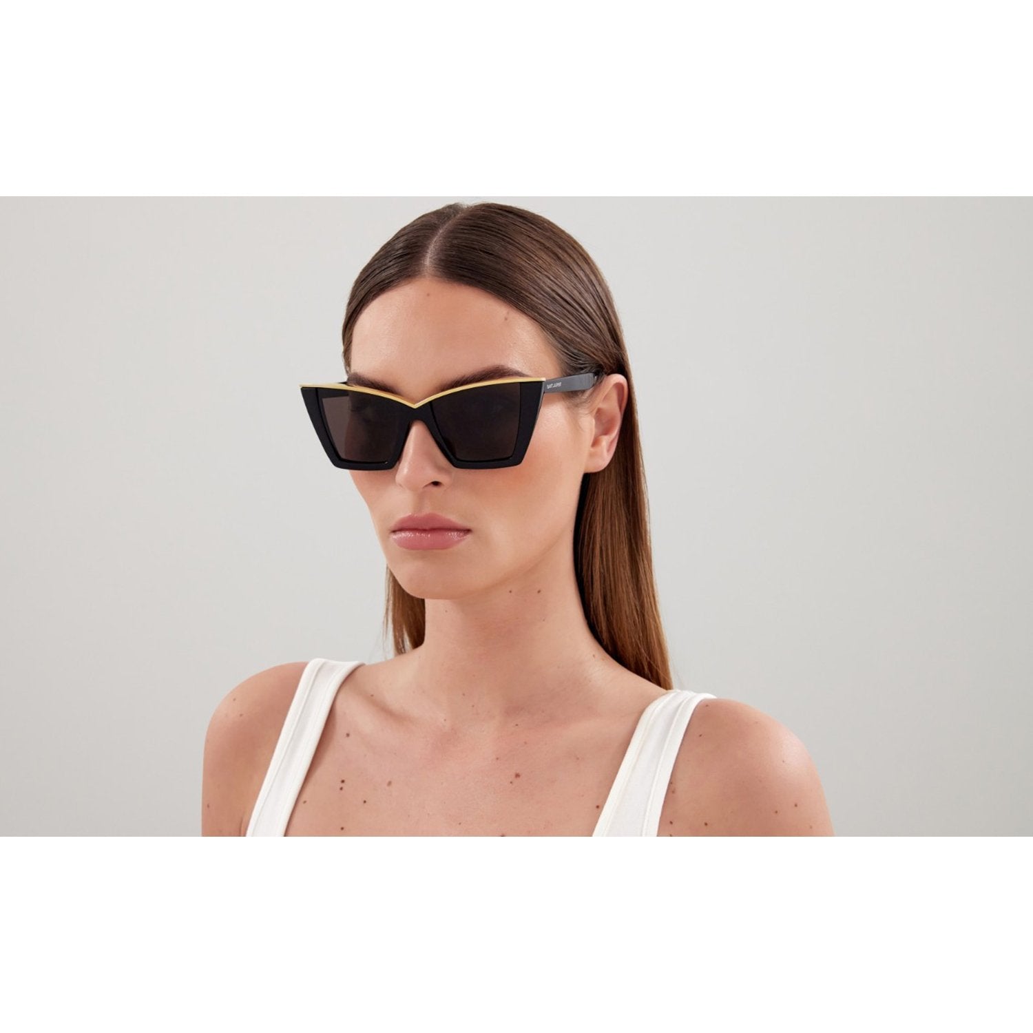 Saint Laurent SL 570-001 Sunglasses Black Frames; Size 54