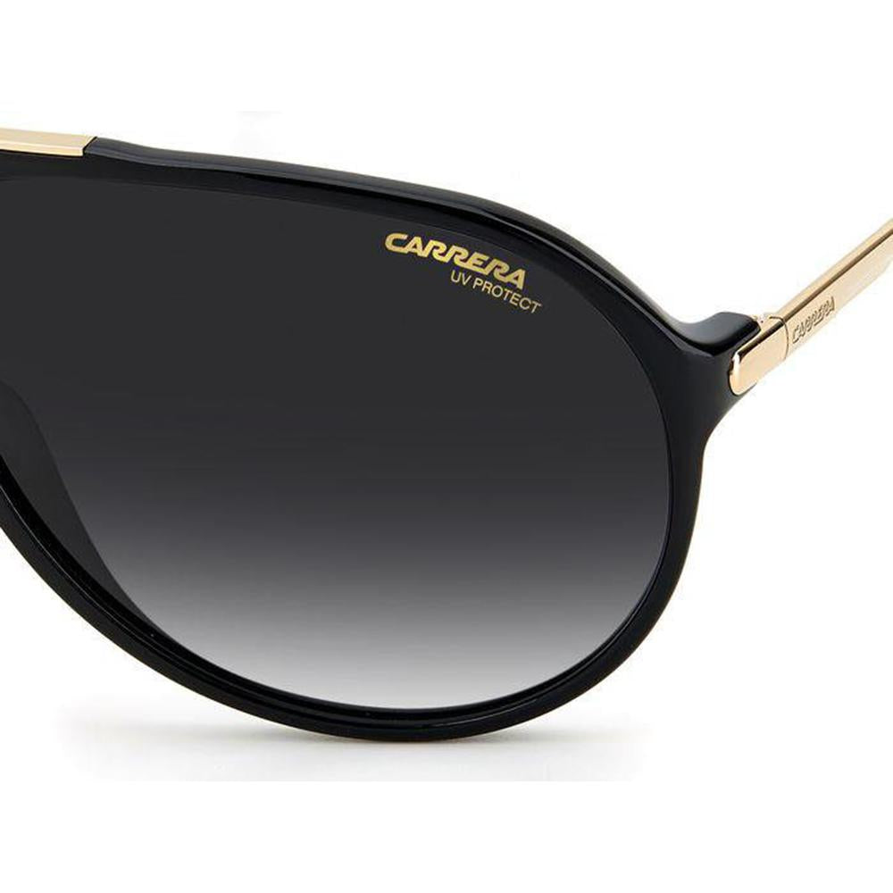 Carrera 203817 Hot65 Sunglasses Black Frames Dark Grey Shaded Gradient Lenses; Size 63