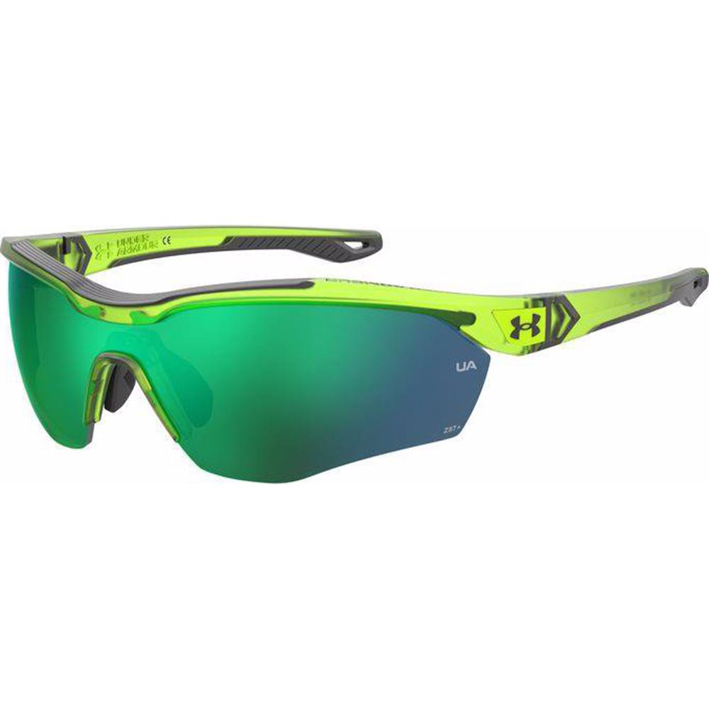 Under Armour 205643 UA Yard Pro Sunglasses Green Yellow Fluorecent Mask Frames; Size 99
