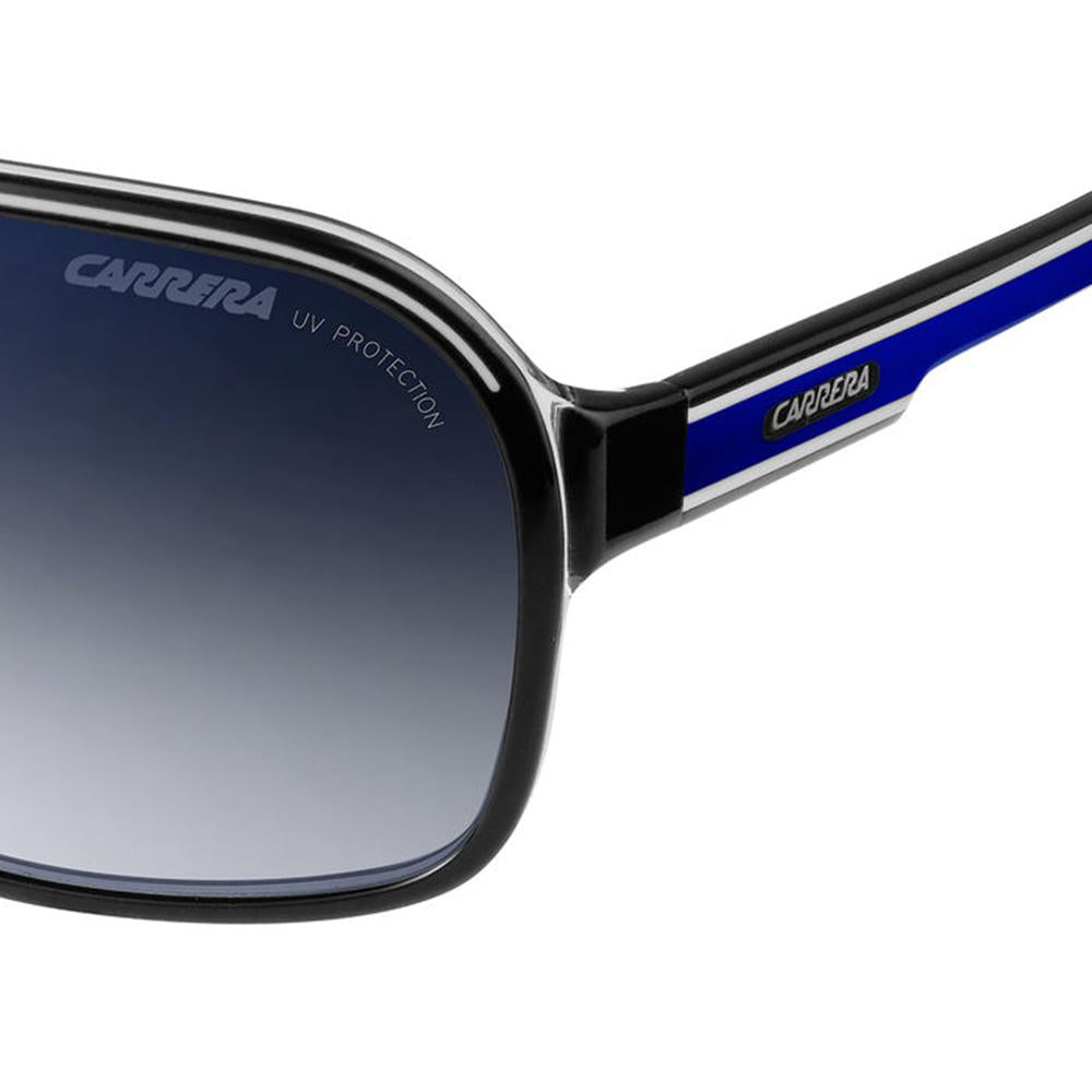 Carrera CARRERA Sunglasses Black Crystal Black White Blue Frame, size 64