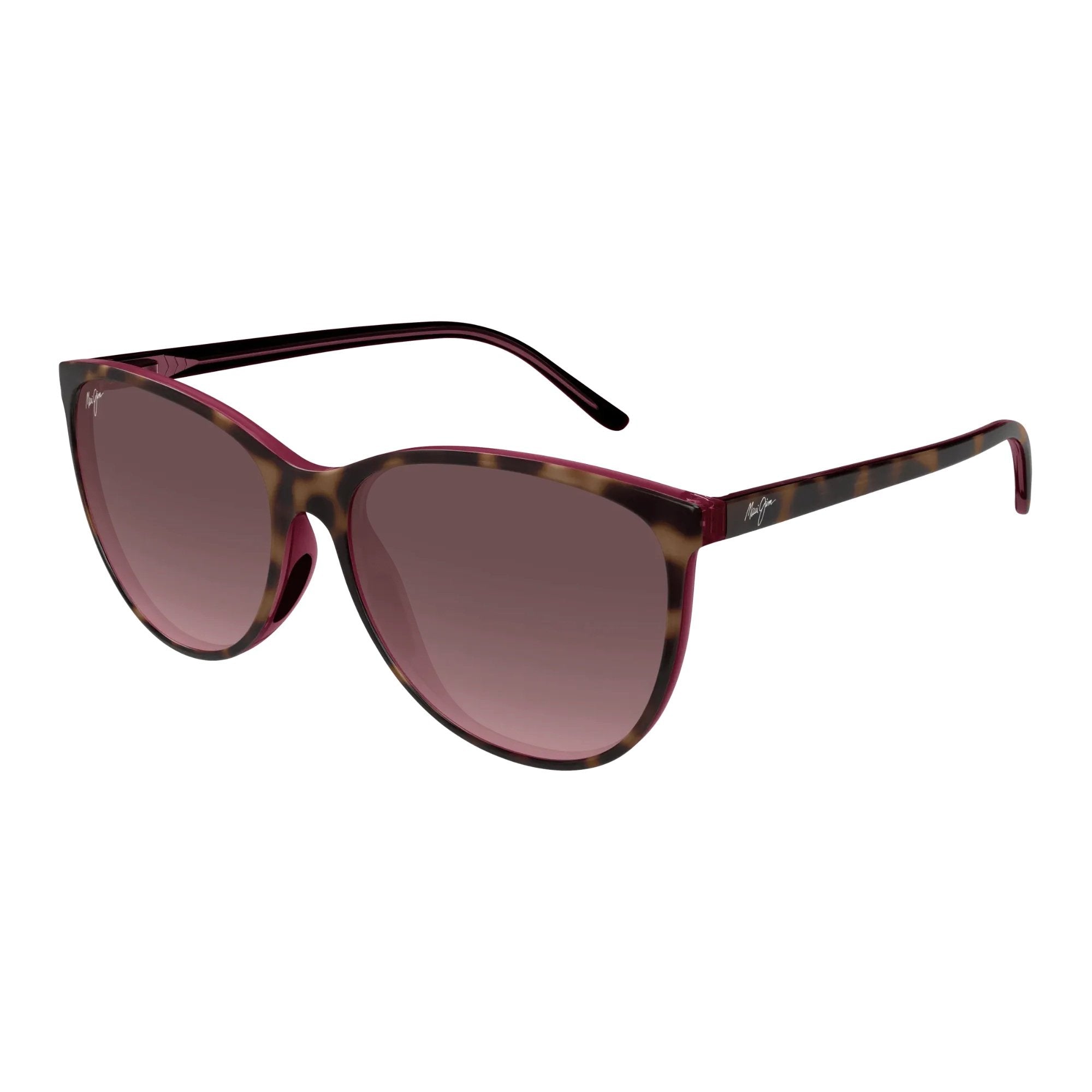 Maui Jim RS723-12B Ocean Sunglasses Brown Frames Maui Rose Maui-Gradient Lenses; Size 58