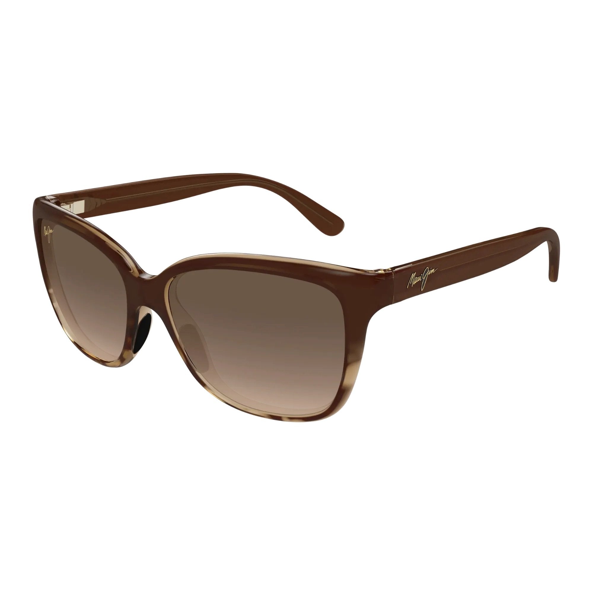 Maui Jim HS744-01T Starfish Sunglasses Brown Frames Bronze Maui Gradient Lenses; Size 56