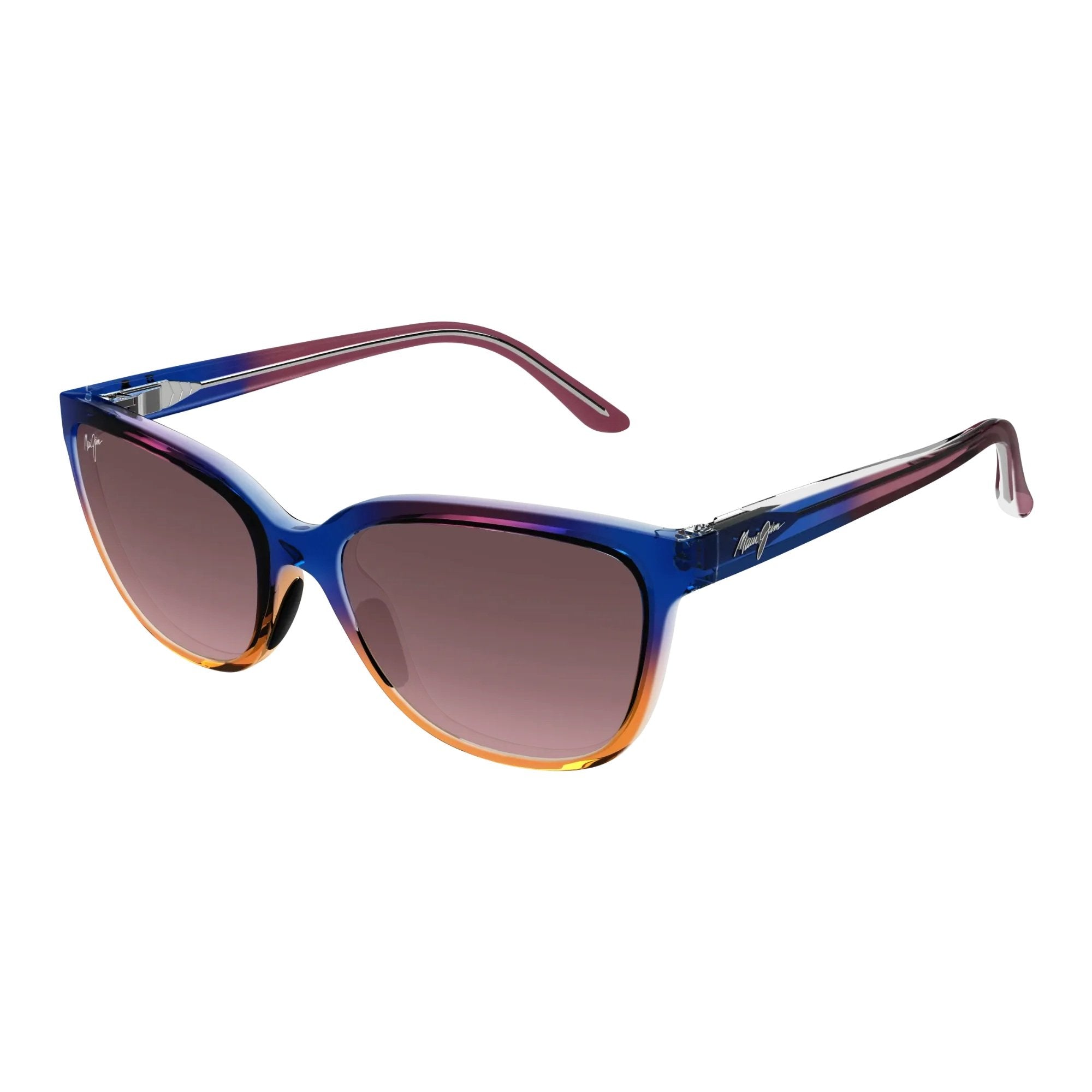 Maui Jim RS758-13A Honi Sunglasses Blue Frames Maui Rose Maui-Gradient Lenses; Size 54