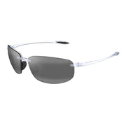 Maui Jim 407-05 Hookipa Sunglasses Clear Frames Neutral Grey Bi-Gradient Lenses; Size 64