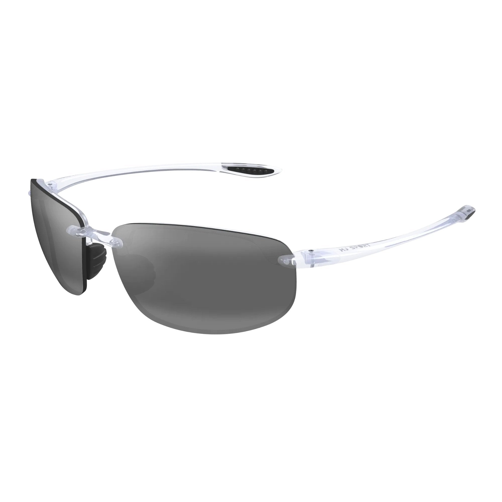 Maui Jim 407-05 Hookipa Sunglasses Clear Frames Neutral Grey Bi-Gradient Lenses; Size 64