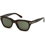 Tom Ford FT0237 Sunglasses Dark Havana Frames Green Lenses; Size 52