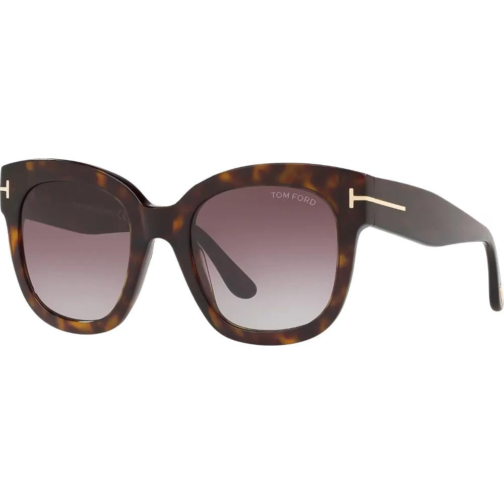 Tom Ford FT0613 Sunglasses Dark Havana Frames Gradient Bordeaux Lenses; Size 52