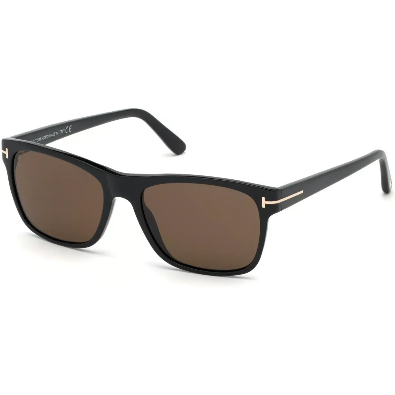 Tom Ford FT0698 Sunglasses Shiny Black Frames Roviex Lenses; Size 59