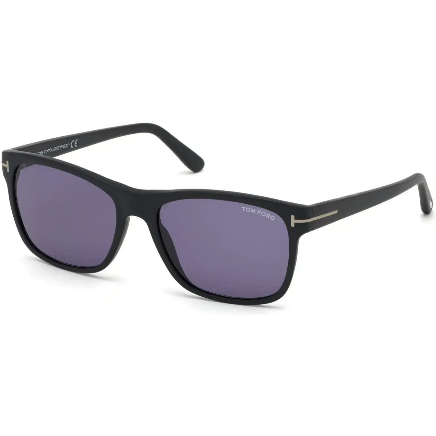 Tom Ford FT0698 Sunglasses Matte Black Frames Blue Lenses; Size 59
