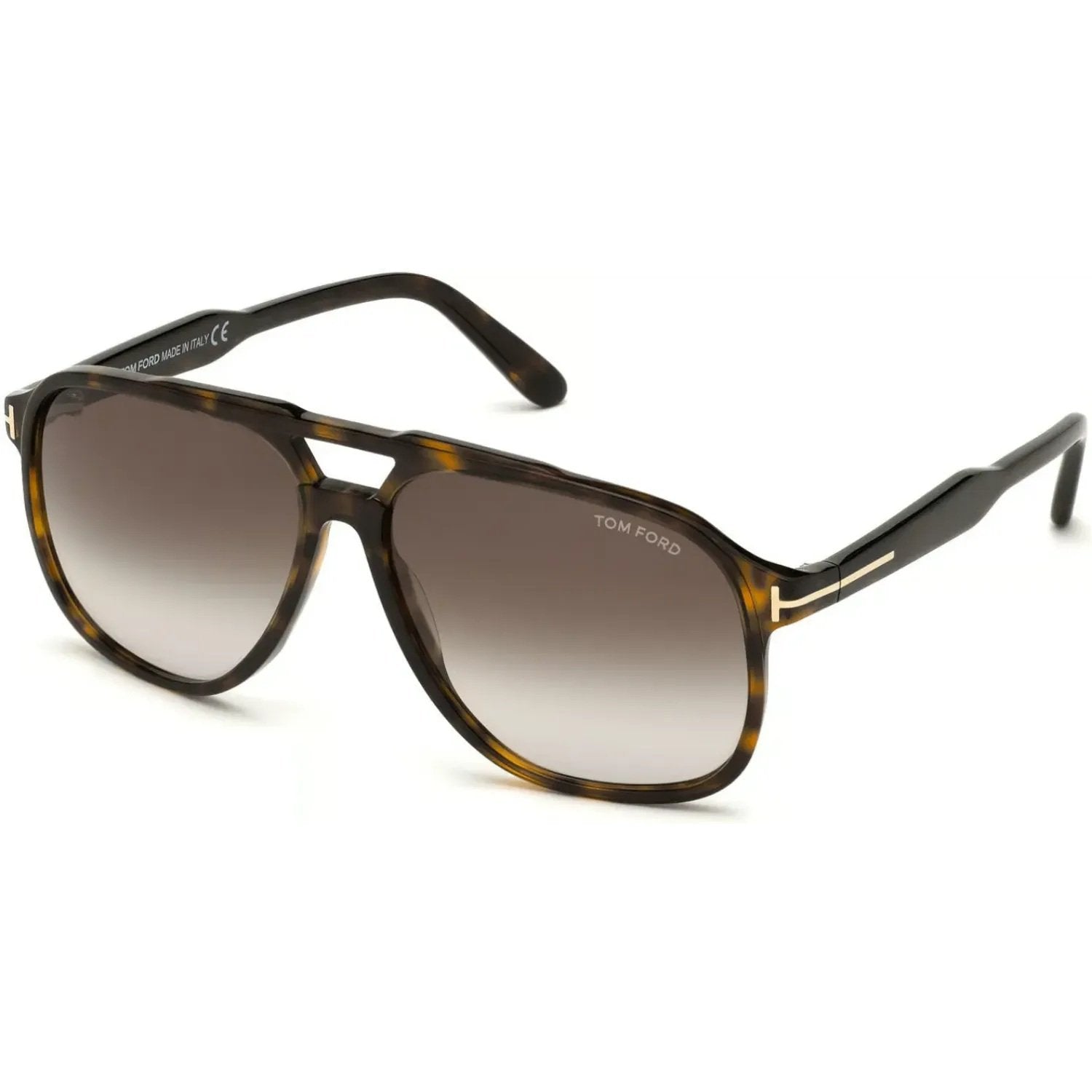 Tom Ford FT0753 Sunglasses Dark Havana Frames Gradient Roviex Lenses; Size 62