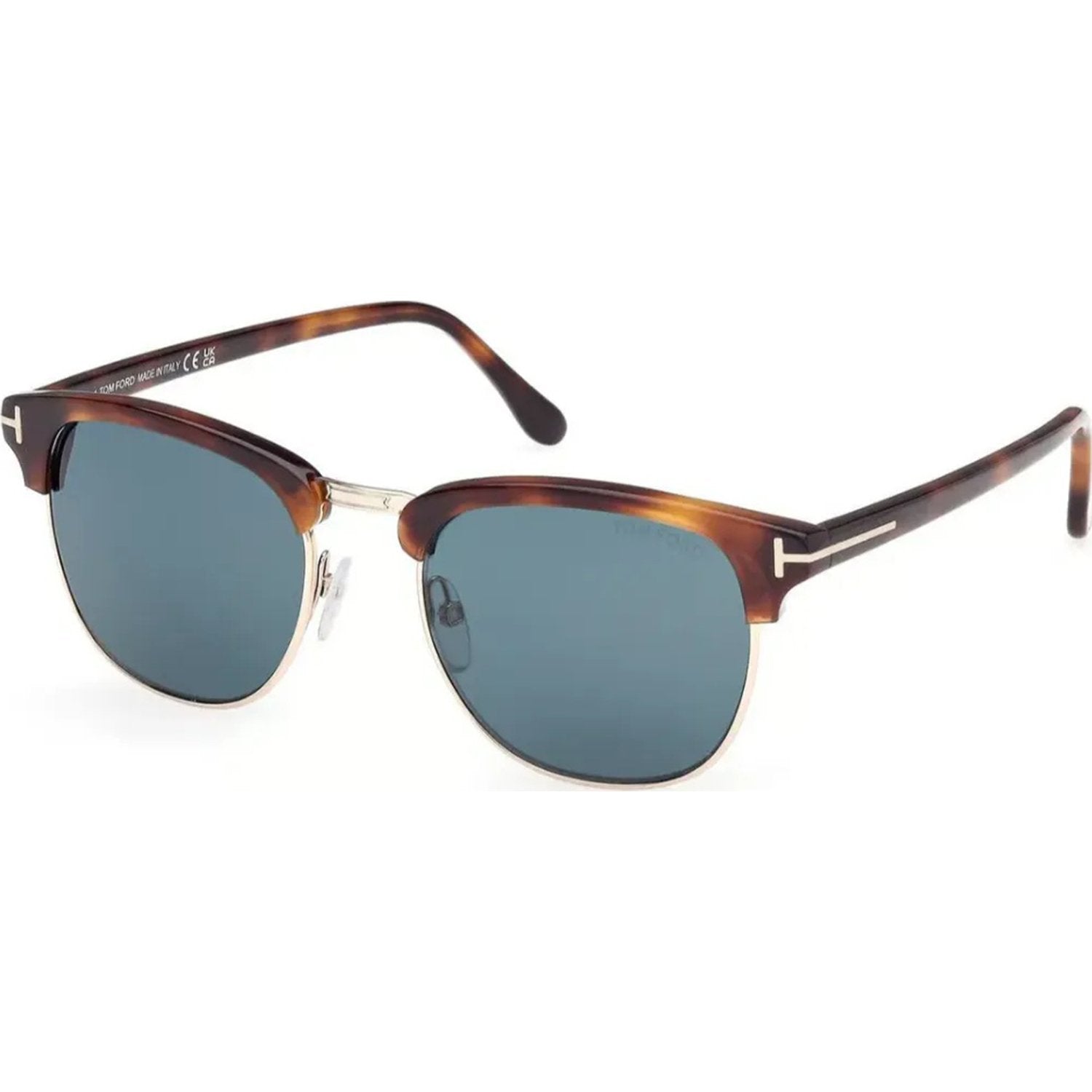Tom Ford FT0248 Sunglasses Blonde Havana Frames Blue Lenses; Size 53