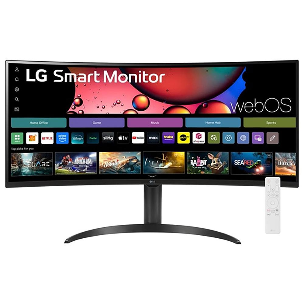 LG 34 Inch Smart Monitor Curved Screen 100Hz with 26 Months Protection Bundle