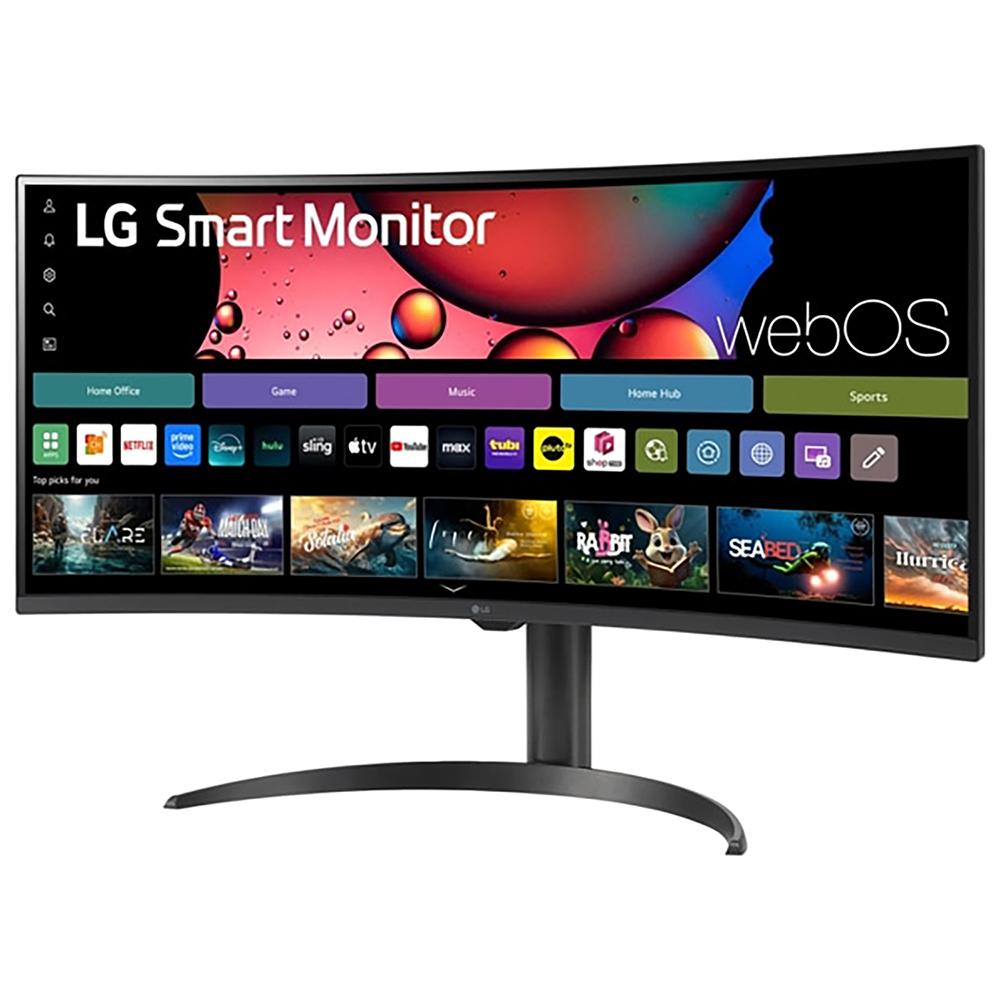 LG 34 Inch Smart Monitor Curved Screen 100Hz with 26 Months Protection Bundle