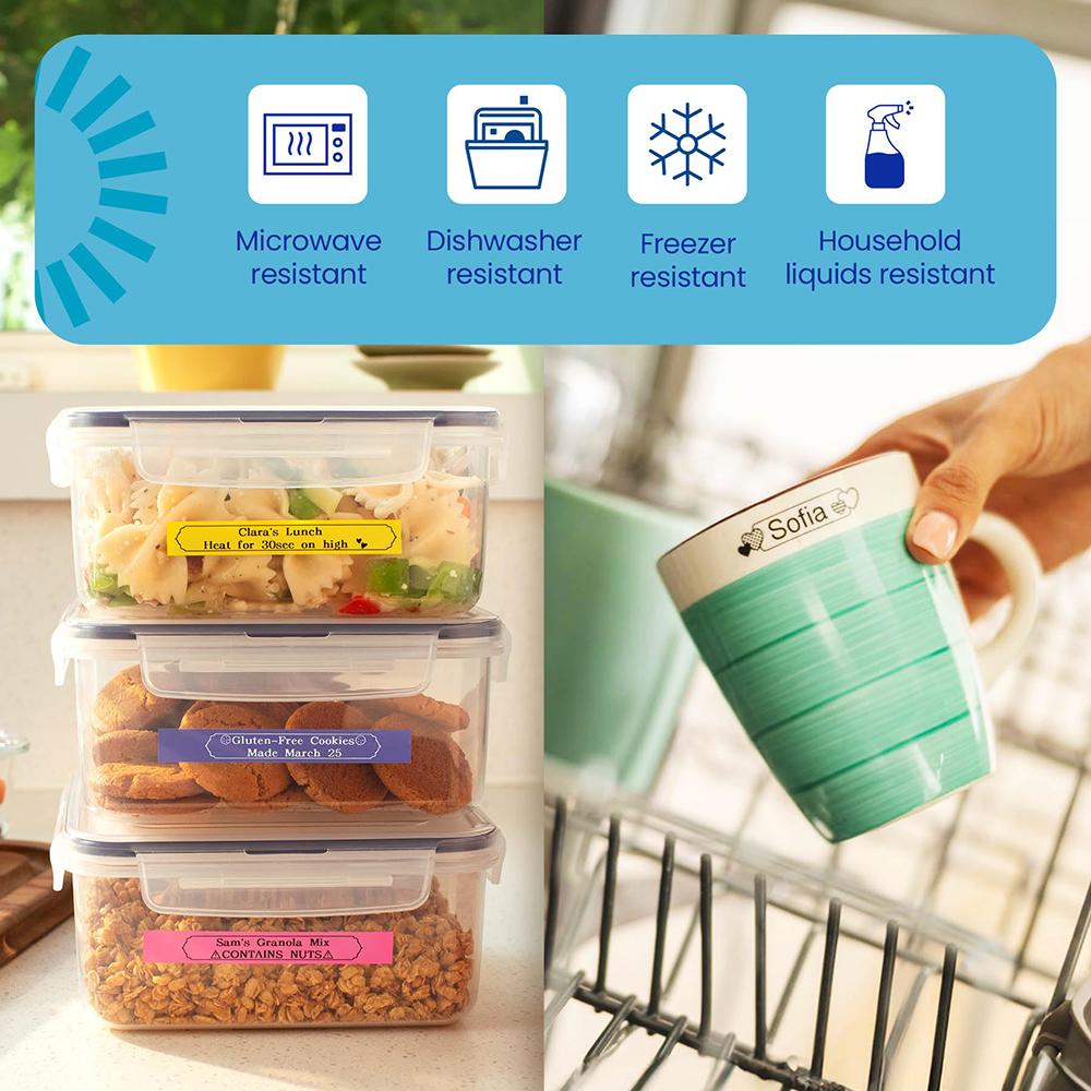 Brother P-touch Btag Label Tape, BTAG3M01, 0.47 in by 13.1 ft