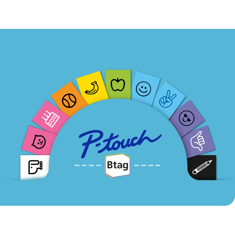 Brother P-touch Btag Label Tape, BTAG3M01, 0.47 in by 13.1 ft