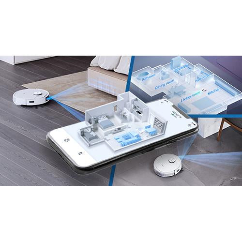 ECOVACS DEEBOT TEO+ Robot Vacuum and Mop Combo, Auto-Empty, 3000Pa Suction