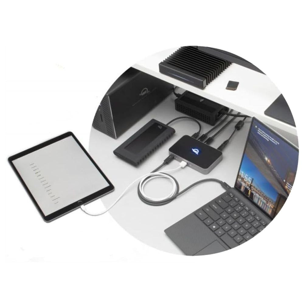 OWC OWC Thunderbolt Hub Docking Station, Grey/Black, Thunderbolt 4, USB-A