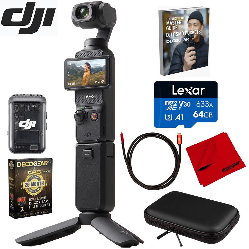 DJI Osmo Pocket 3 Handheld 3-Axis Gimbal Open Box + 26 Month Protection Bundle